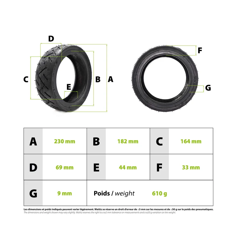 Pneu 250x64 CST Tubeless