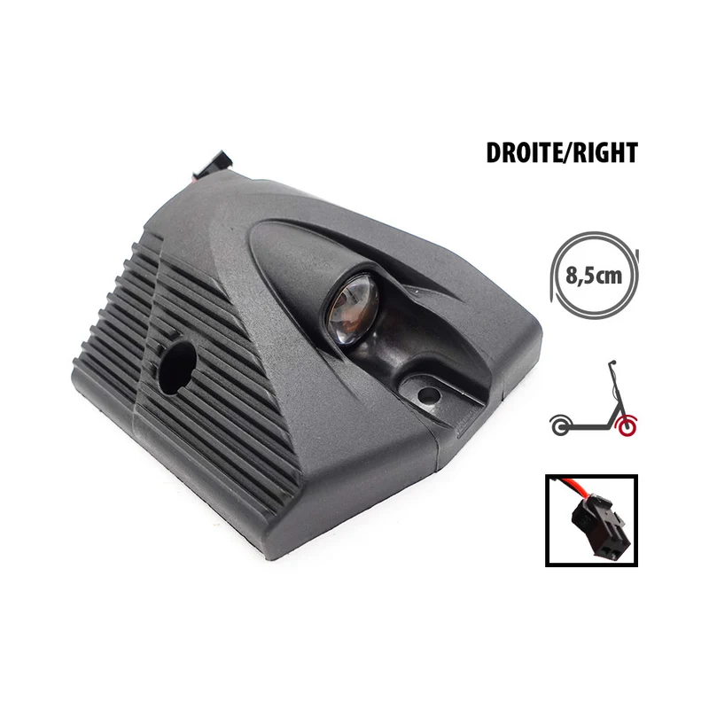 Cache plastique et Led Deck avant droite Kukirin G2 Master