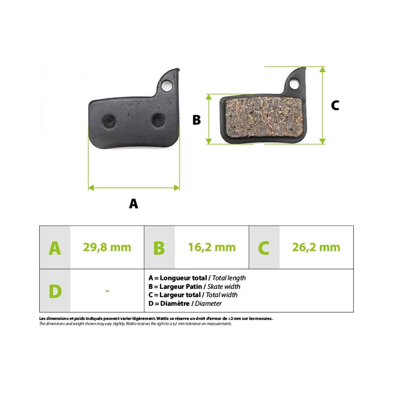 Plaquettes de frein SRAM SR10000