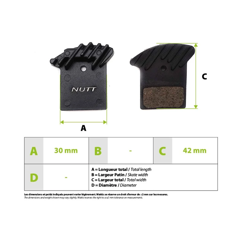 Plaquettes de freins Nutt ventilées Dualtron Thunder