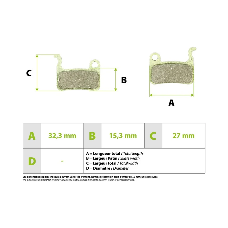 Plaquettes de freins métalliques Xtech Zoom