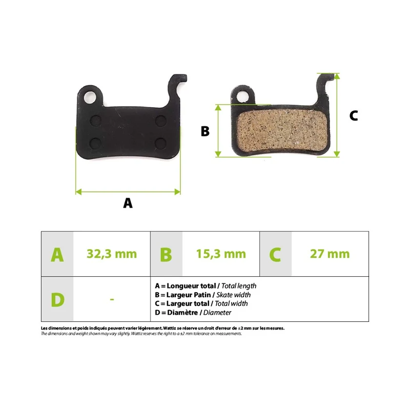 Plaquettes de freins Xtech Zoom Xiaomi Mi3