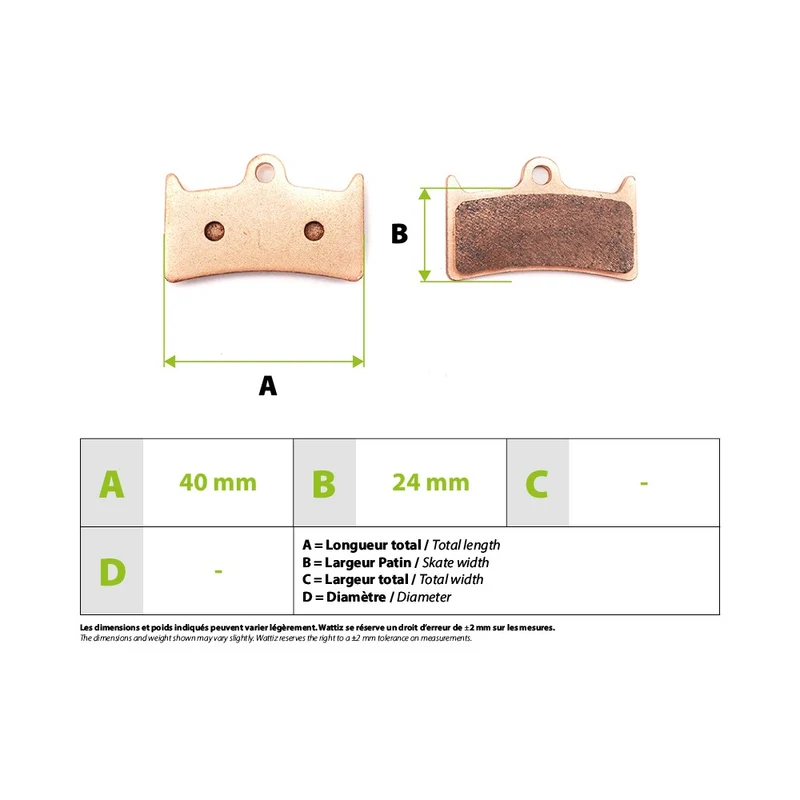 Plaquettes de freins Hope Tech4 V4 Metal Fritté Haute Performance