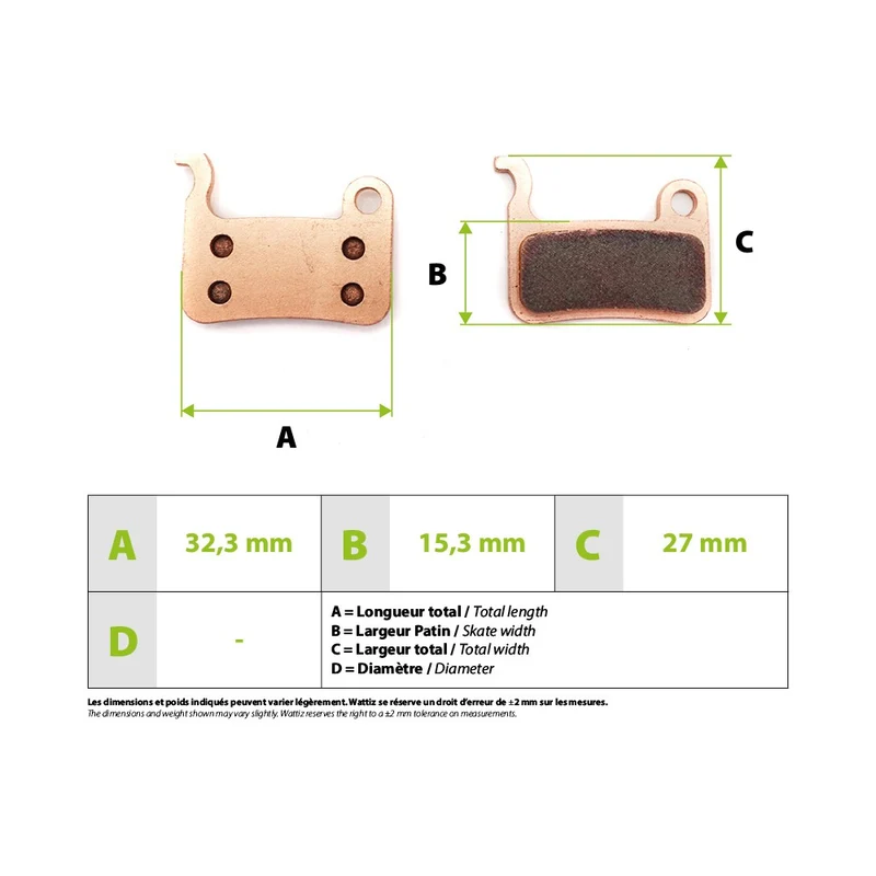 Plaquettes de freins Xtech Zoom Xiaomi Mi3 Metal Fritté Haute Performance