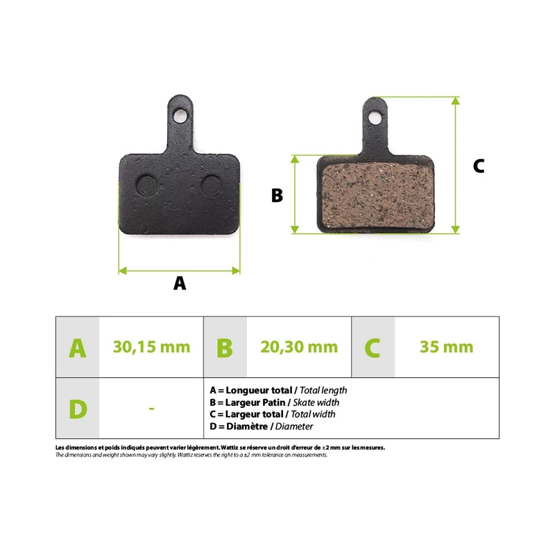 Plaquettes de frein Zoom Semi-Metallique