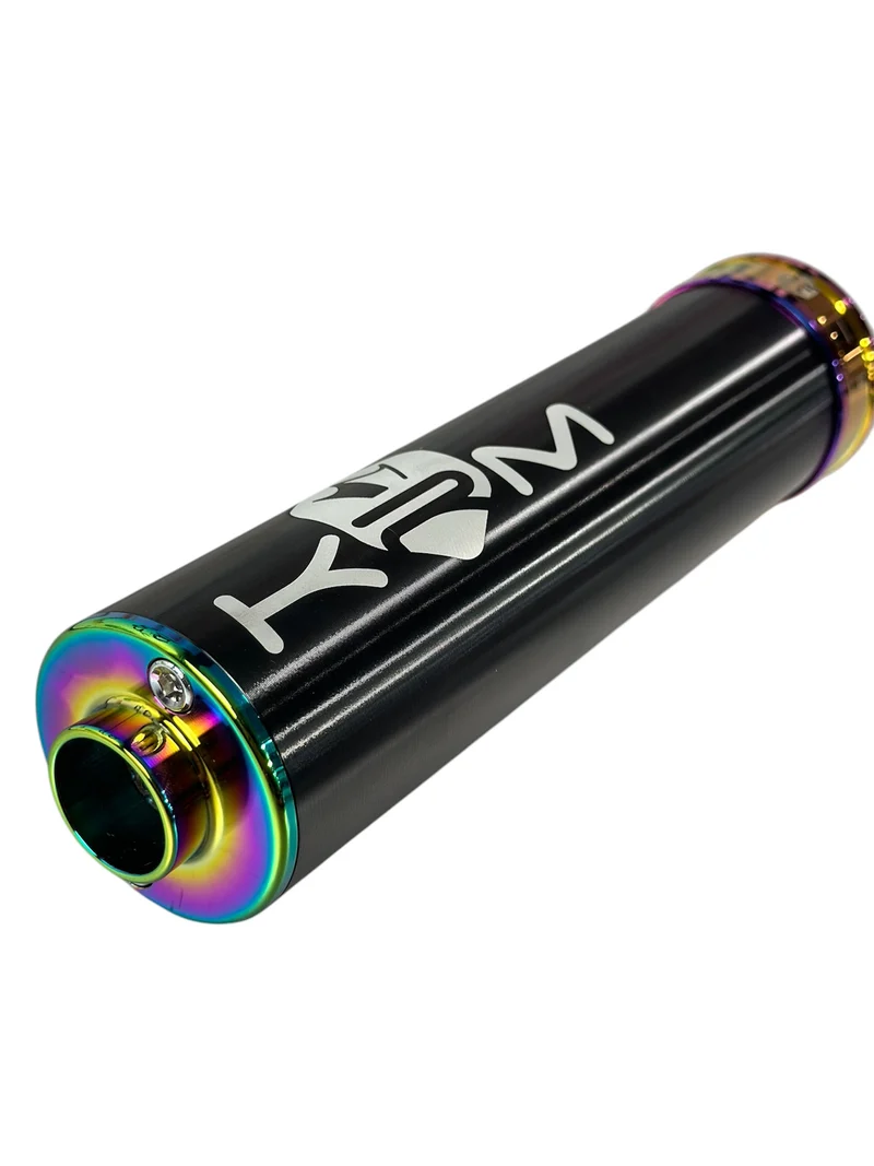 Silencieux KRM – Noir poli / Néo-chrome