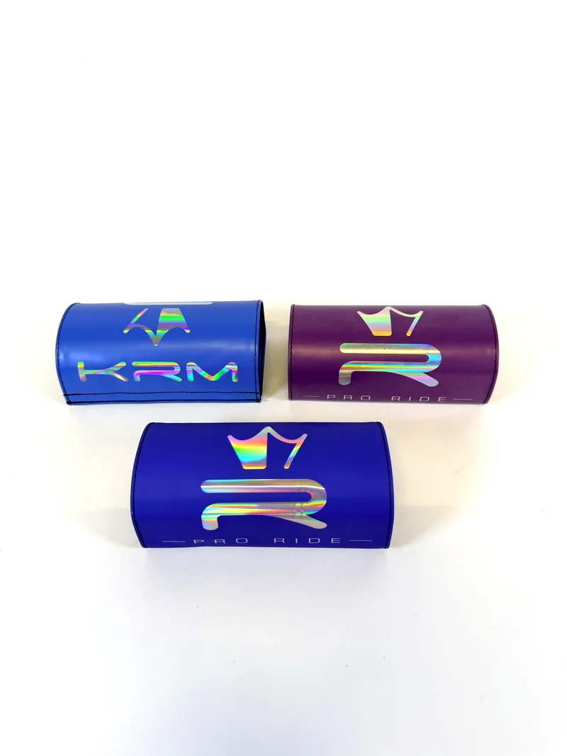 Mousses de guidon KRM – Finition holographique, universelles