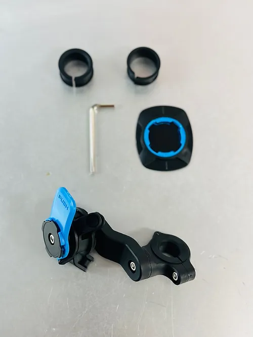 Support téléphone moto – anti-vibration, fixation quart de tour