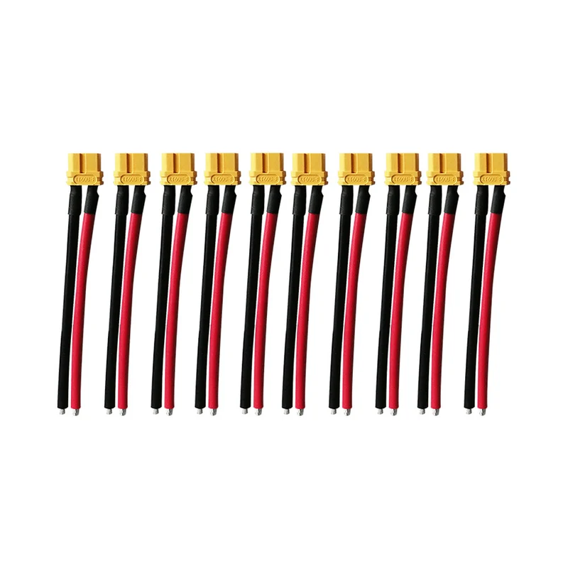 Prises XT60 Femelle avec Cable 10cm X10 pcs