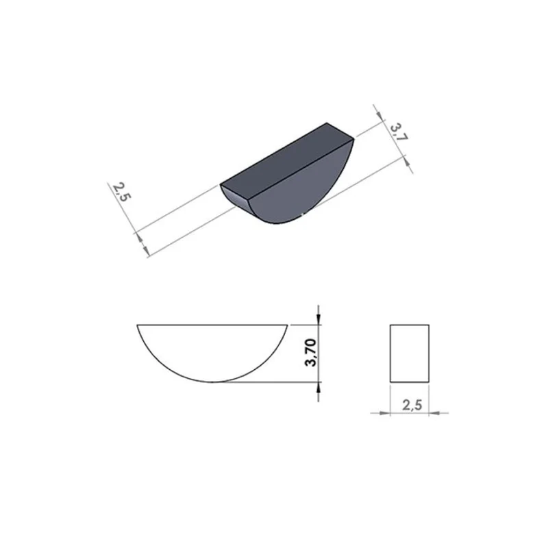 Volant moteur 2,5 x 3,7MM Derbi Senda Euro 2 / Euro 3