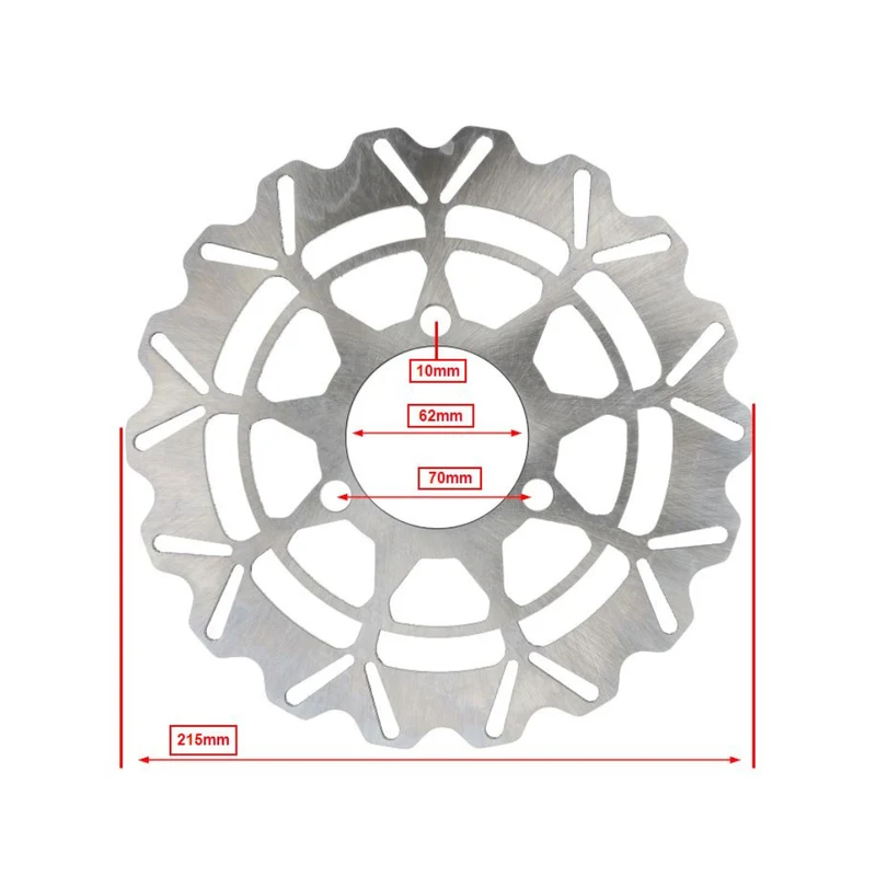 Disque de frein arrière Fast Arrow 215MM 3 trous Derbi Senda