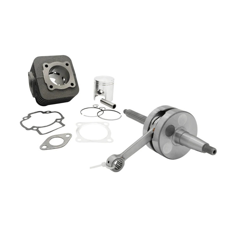 Cylindre AC Fenom 70cc Incl. Vilebrequin à Joues Complètes Piaggio / Gilera 50cc 2 Temps Bundle