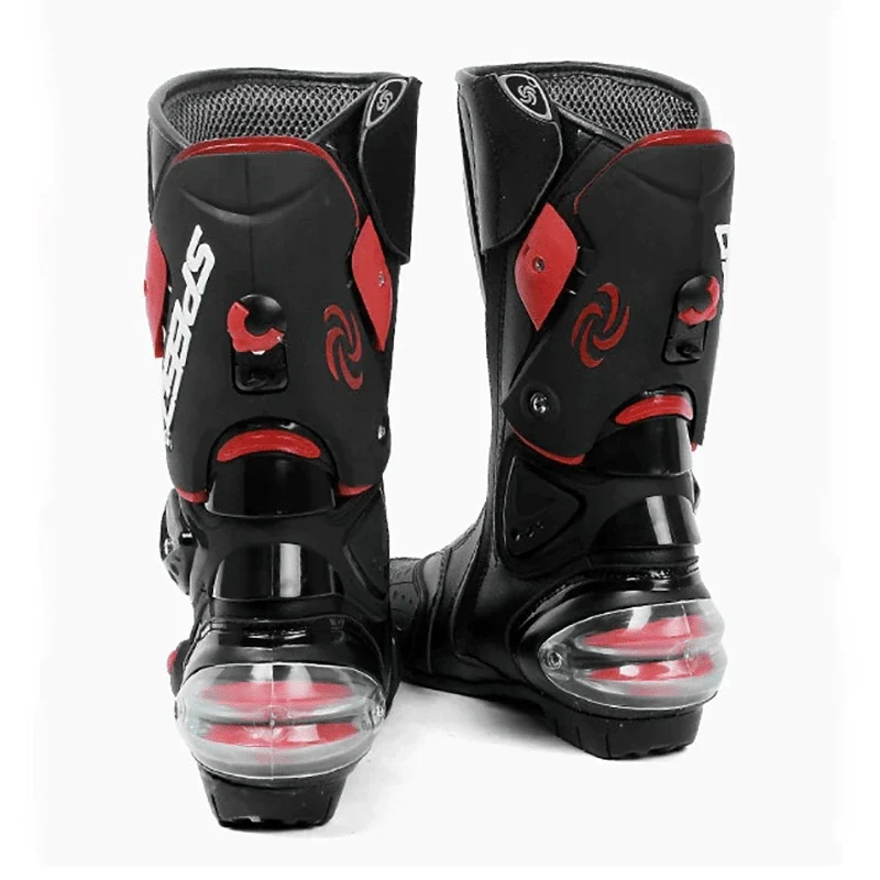 Bottes moto en simili cuir - Speed