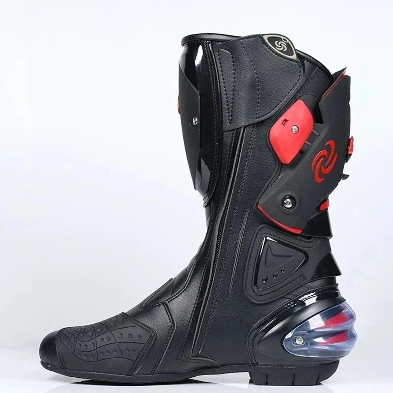 Bottes moto en simili cuir - Speed