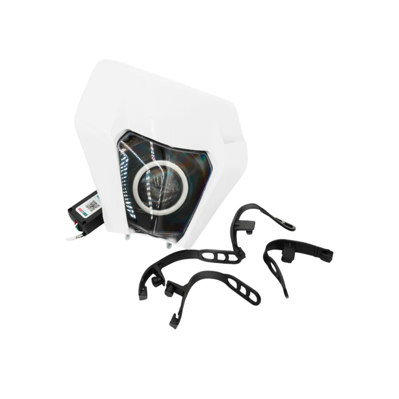 Phare Angel Eye RGB LED KTM Modèle Blanc Derbi Senda / Rieju