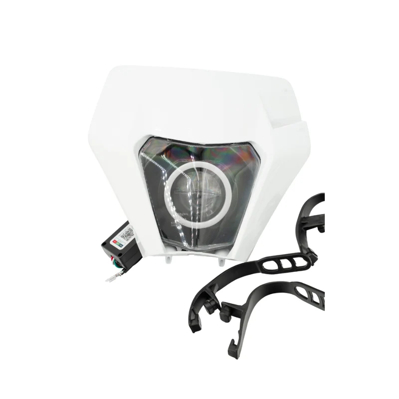 Phare Angel Eye RGB LED KTM Modèle Blanc Derbi Senda / Rieju