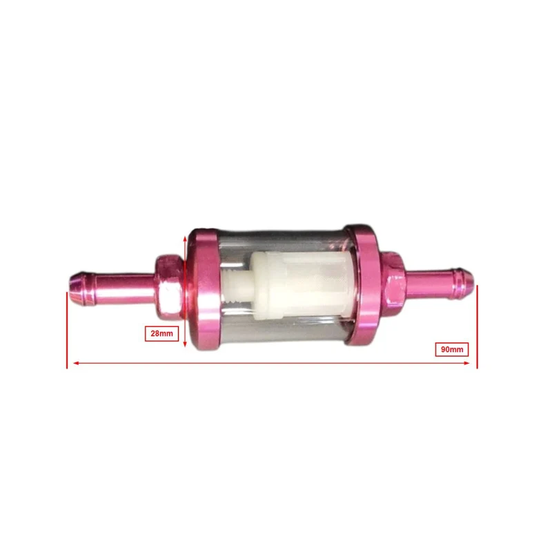 Filtre à essence rose indice d'octane 101 7MM