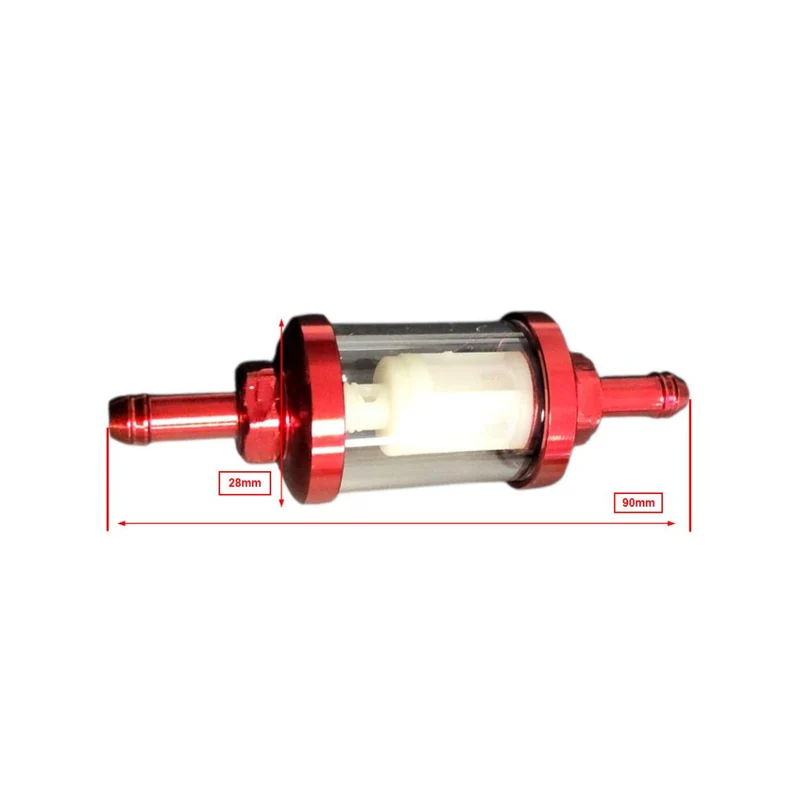 Filtre à carburant rouge indice d'octane 101 7MM