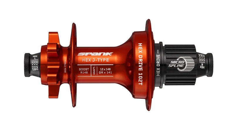Moyeu arrière Spank HEX J-Type Boost R148 MS, 102T, 32 trous