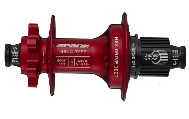 Moyeu arrière Spank HEX J-Type Boost R148 MS, 102T, 32 trous