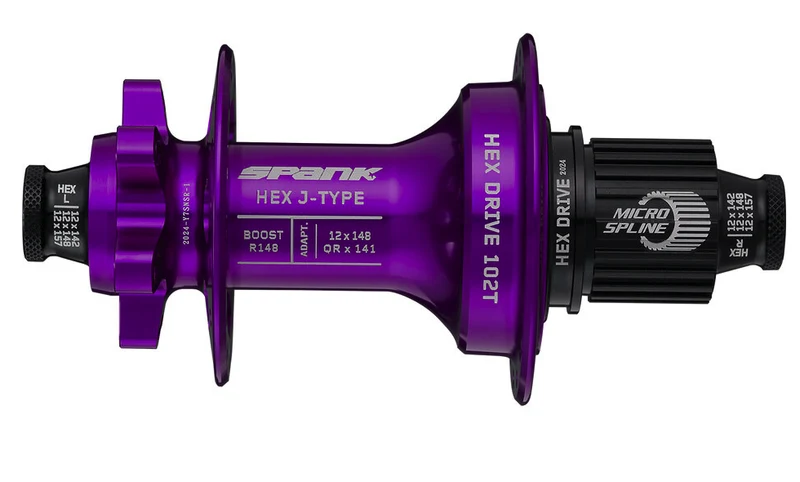 Moyeu arrière Spank HEX J-Type Boost R148 MS, 102T, 32 trous