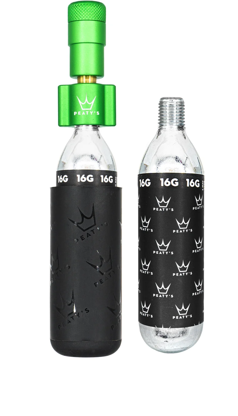 Pompe / gonfleur CO2 Holeshot Peaty's - Route / Gravel (16g)