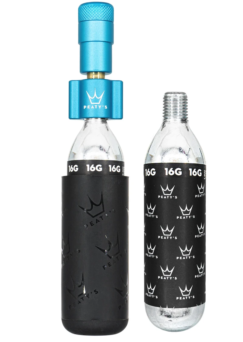 Pompe / gonfleur CO2 Holeshot Peaty's - Route / Gravel (16g)