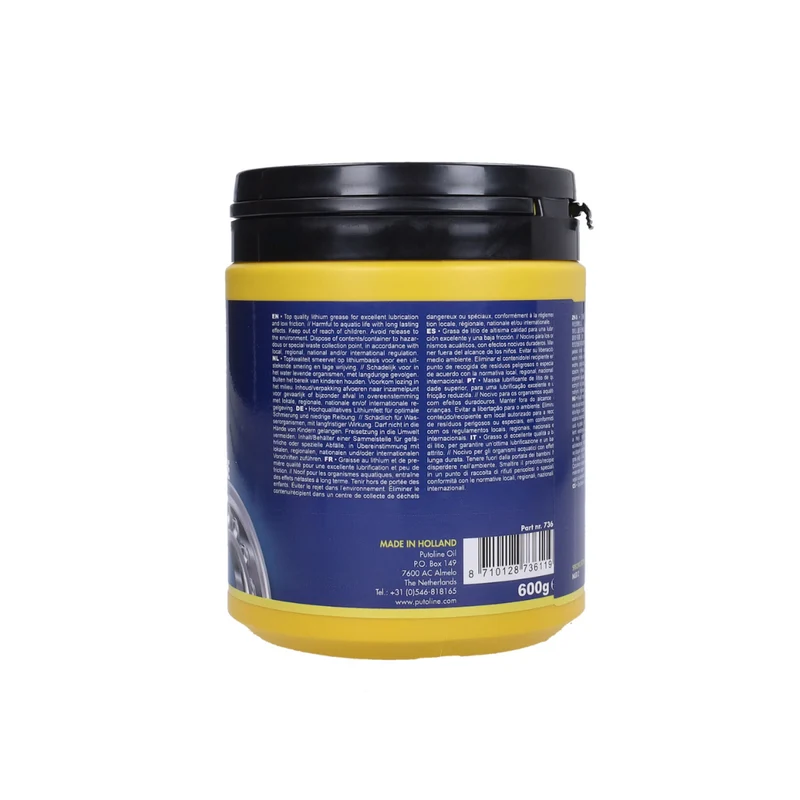 Graisse pour roulements Blanche Putoline PTFE 600G