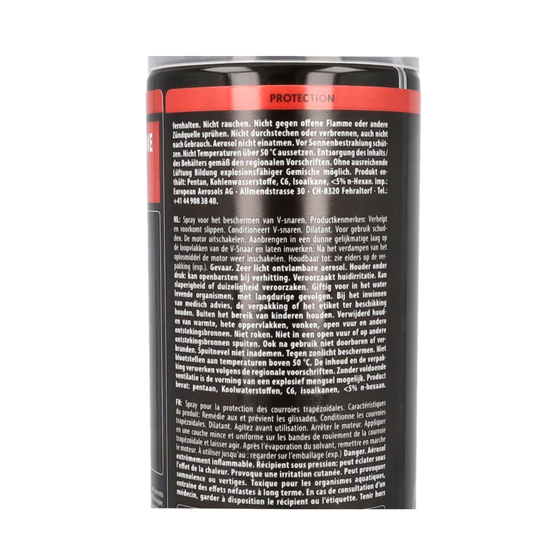 Spray antidérapant pour courroie trapézoïdale Motip 500ML