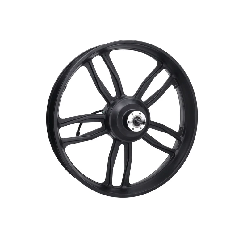Roue arrière noire + moteur 20 pouces 48V 250W prise noire V8/V20 Fatbike
