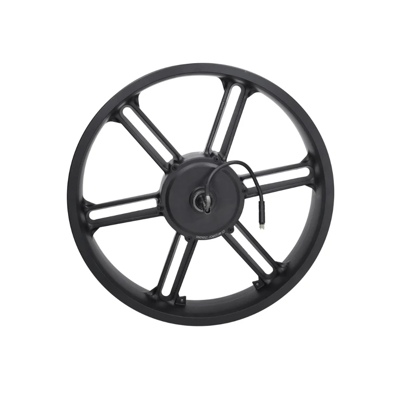 Roue Arrière Noire + Moteur 48V 500W Prise Noire V8 Fatbike