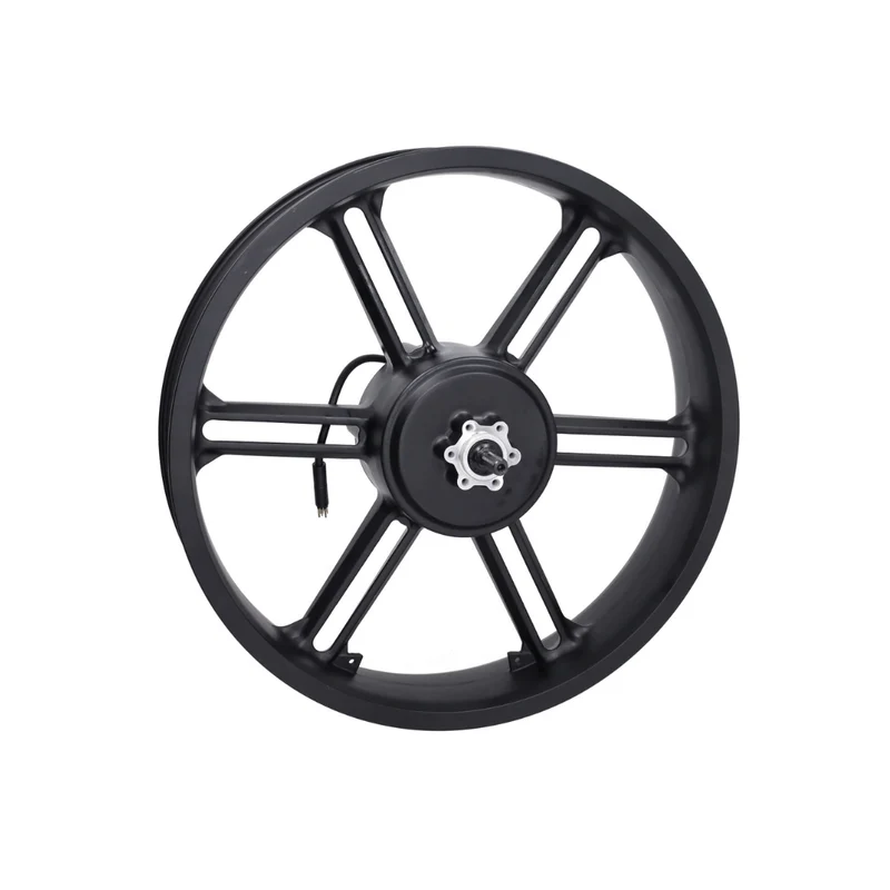 Roue Arrière Noire + Moteur 48V 500W Prise Noire V8 Fatbike
