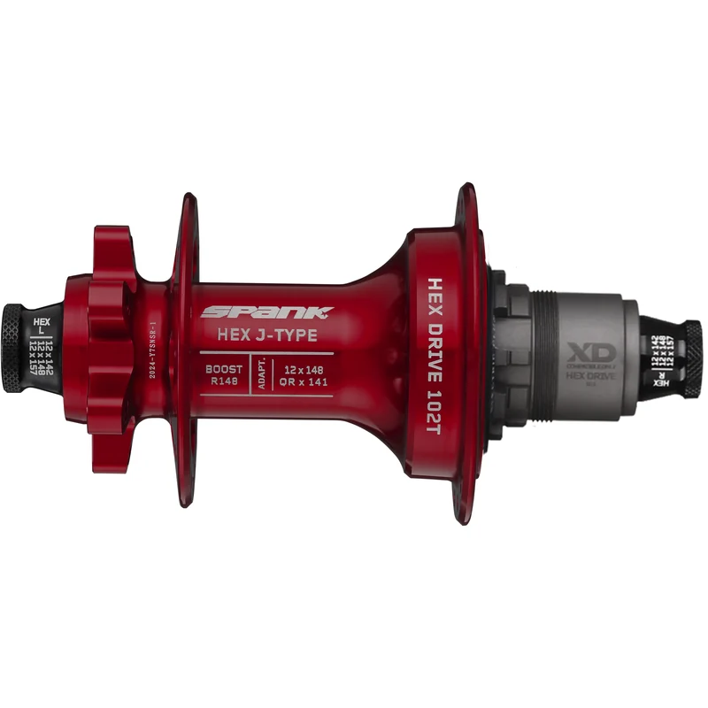 Moyeu arrière Spank HEX J-Type Boost R148 XD Hub, 102T, 32H