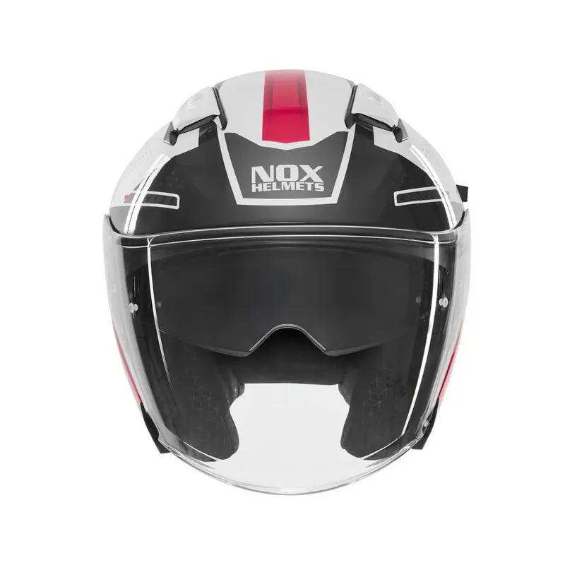Casque jet femme - N130 Ekto blanc rose