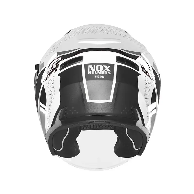 Casque jet - N130 Ekto blanc noir