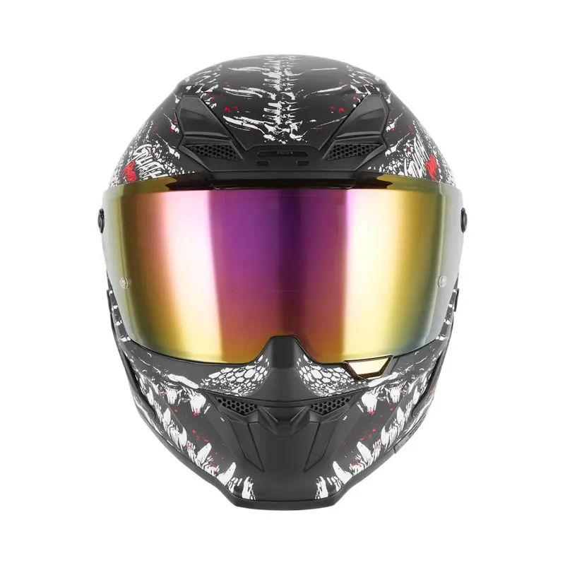 Casque intégral - Goliath Raptor noir mat rouge