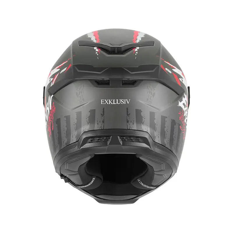 Casque intégral - Goliath Cut D noir mat rouge