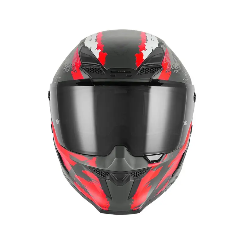 Casque intégral - Goliath Cut D noir mat rouge