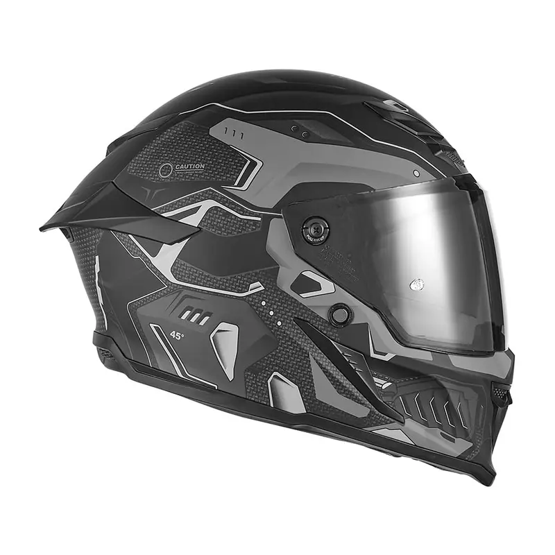 Casque intégral - Goliath Berserk noir mat argent