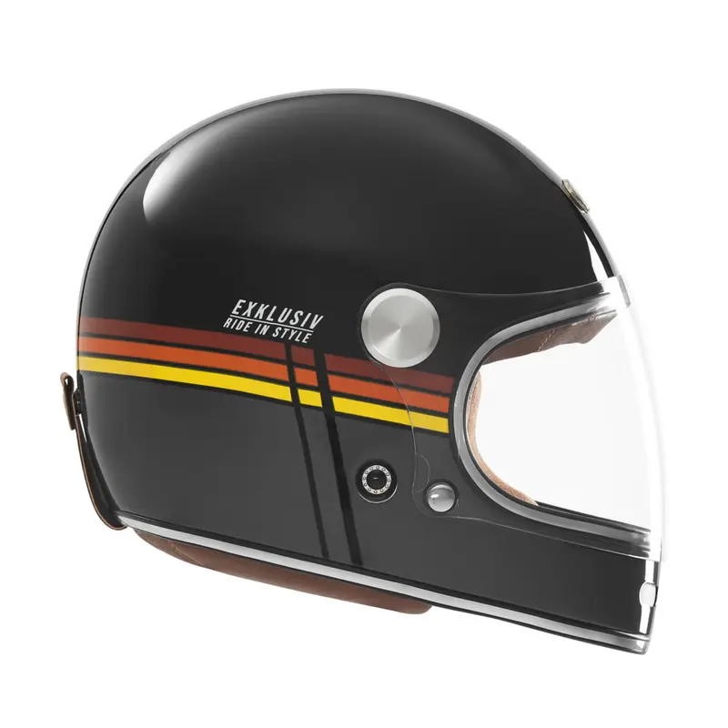 Casque intégral - Duke 2 Flat noir rouge orange jaune