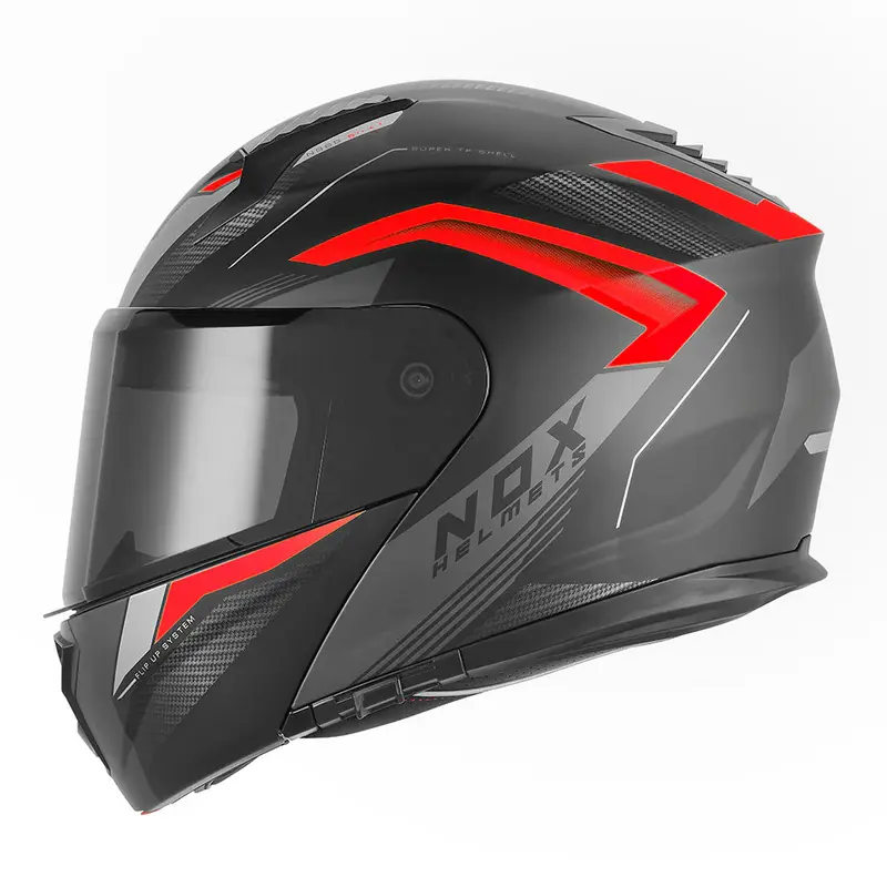 Casque modulable - N968 Shift noir mat rouge