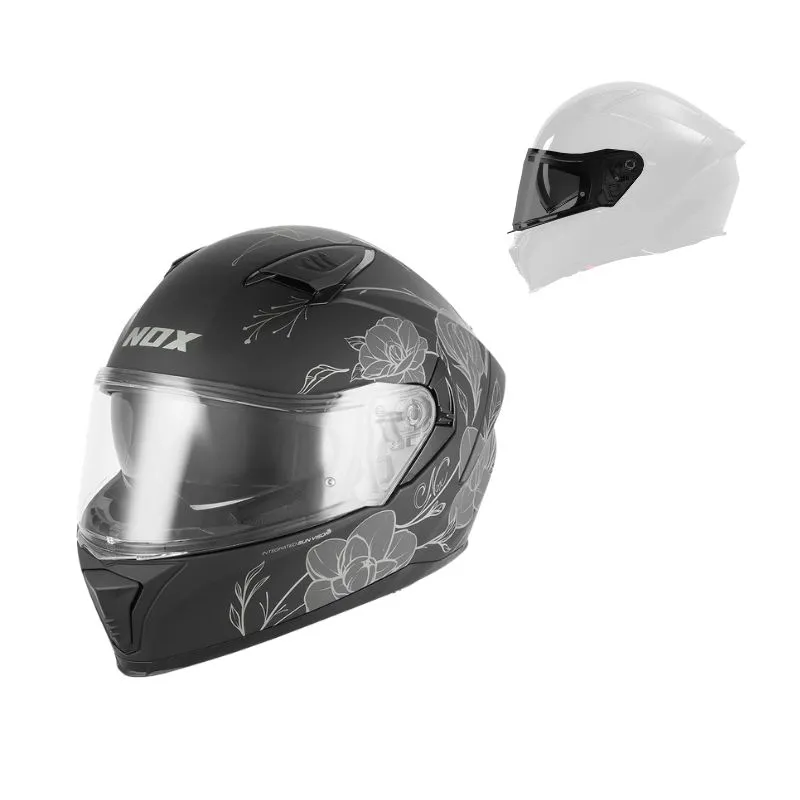 Casque intégral femme - N402 Spring argent mat