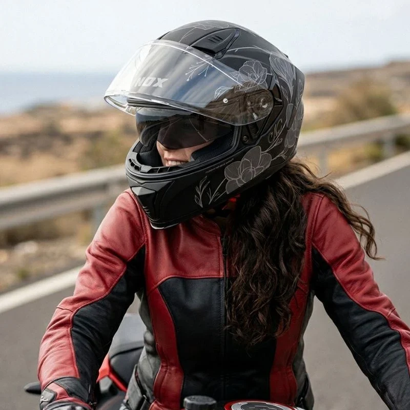 Casque intégral femme - N402 Spring argent mat