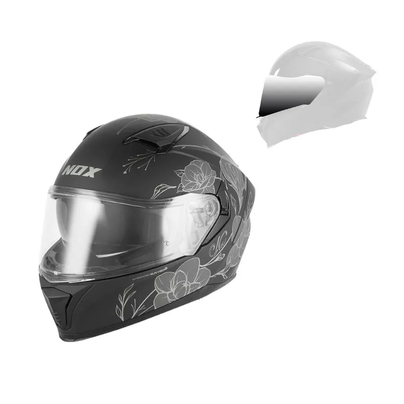 Casque intégral femme - N402 Spring argent mat