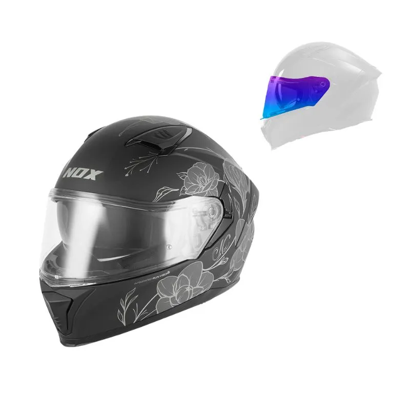 Casque intégral femme - N402 Spring argent mat