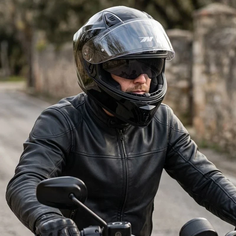 Casque intégral - N402 noir brillant