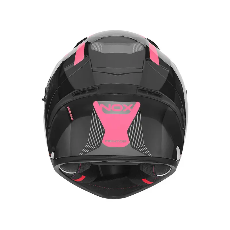 Casque intégral femme - N402 Mentor noir rose brillant