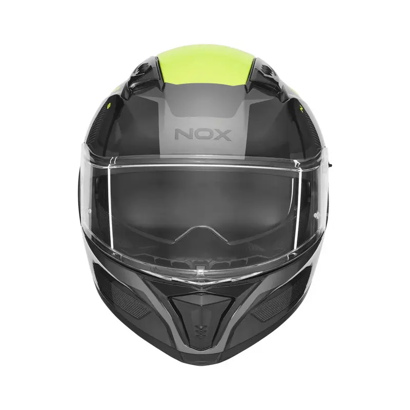 Casque intégral - N402 Mentor noir jaune brillant