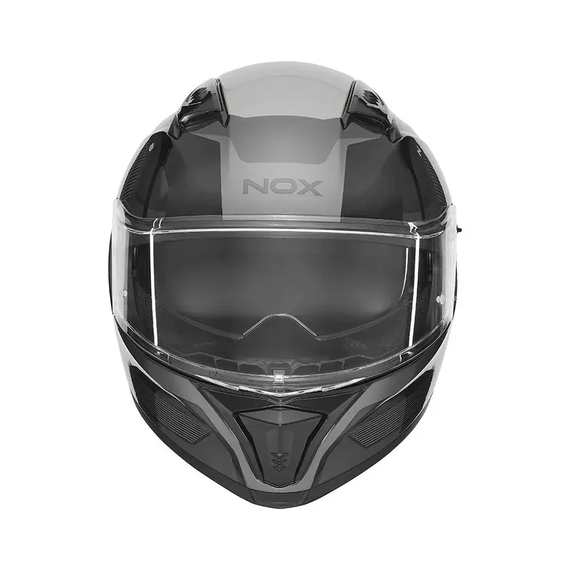 Casque intégral - N402 Mentor noir argent brillant