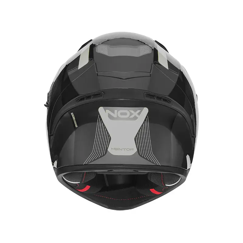 Casque intégral - N402 Mentor noir argent brillant